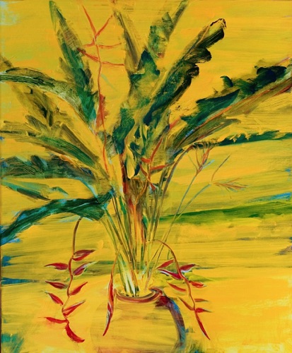 Floral Still Life at Window, 36" x 32", oil on linen, 2011. Floral Still Life at Window, 36" x 32", oil on linen, 2011.